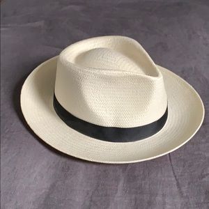 Stetson straw fedora sz M